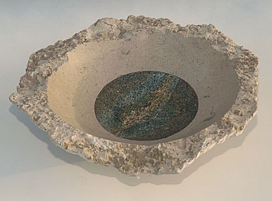 Bowl using two stones