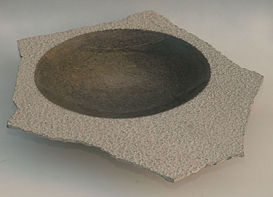 Fragment plate with distressed edge
