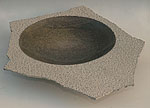 Fragment plate with distressed edge