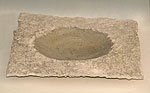 Plate with rough natural edge