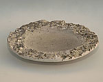 Plate with rough natural edge