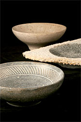 selection of stone vessels - photo by Chris Zuidyk