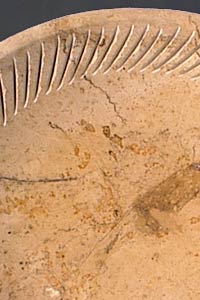 plate with incised rim, 43cm, Cap - photo Chris Zuidyk